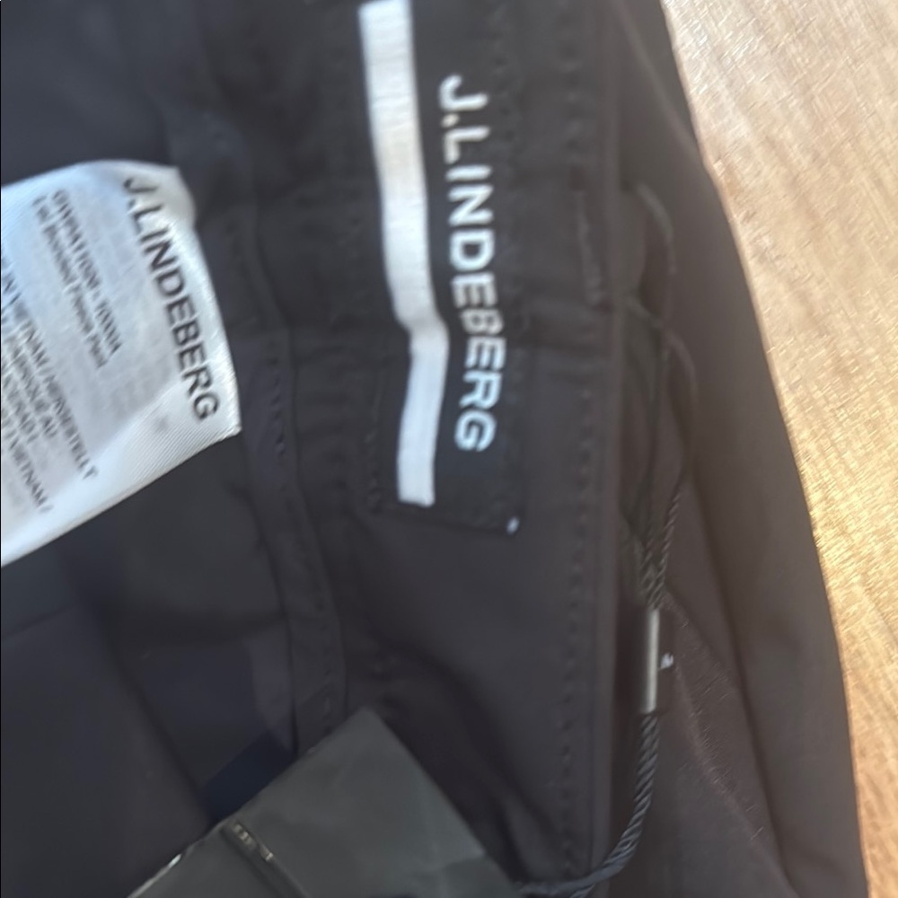 J.Lindeberg Black Trousers Classic Tailored Fit - Picture 2 of 5